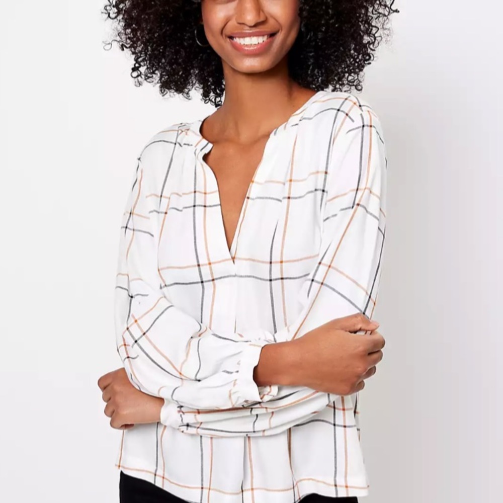NWT plaid top